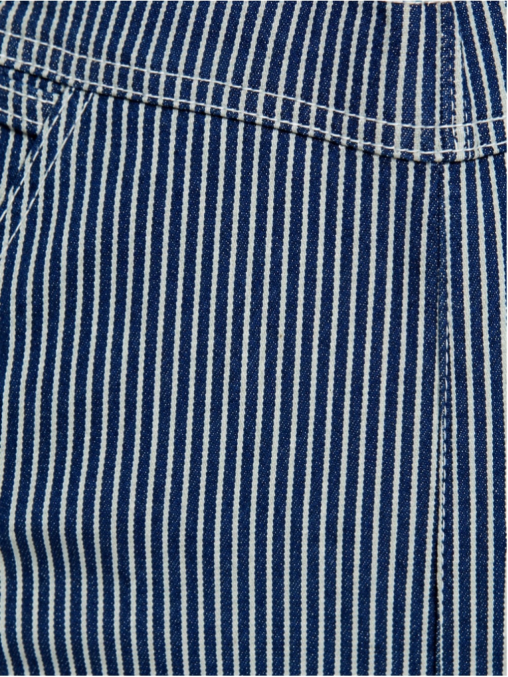 Dickies Hickory Stripe Denim Bib Overalls – Navy/White Railroad Stripe - Picture 8 of 10